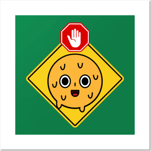 Alert Warning Facial Emoji Expressions #15 Posters and Art